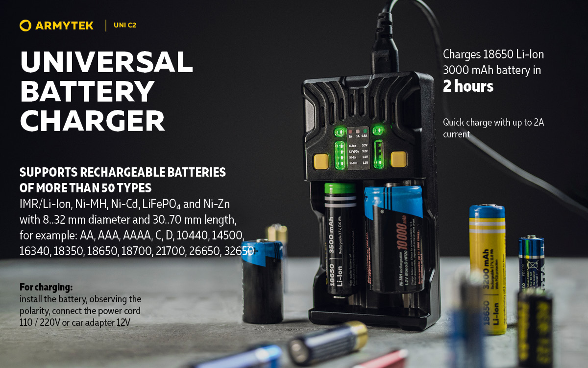 Pack Chargeur C2 Vape Power 21700, pack accus 21700 et chargeur E-Cig Power  C2
