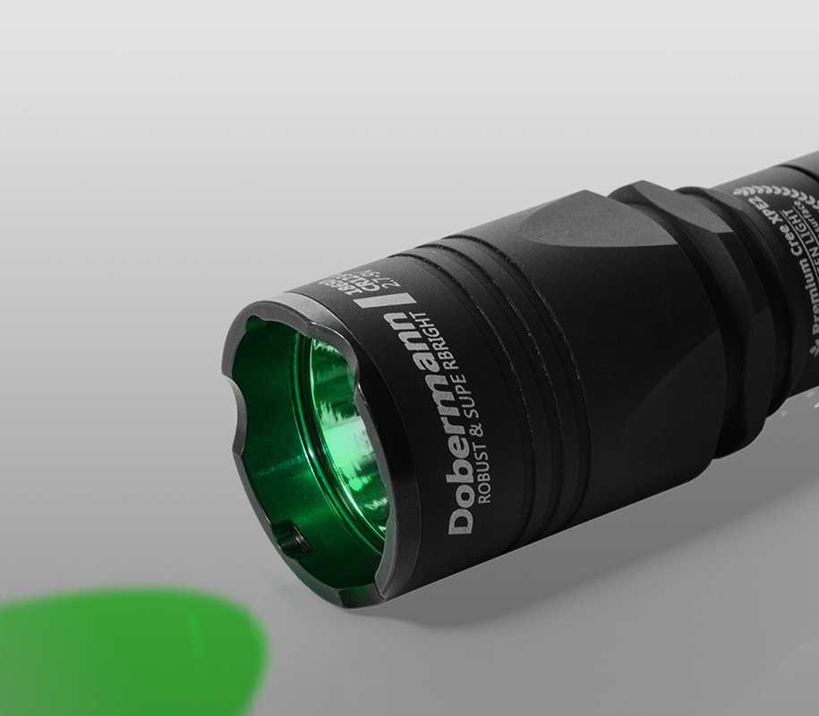 green flashlight