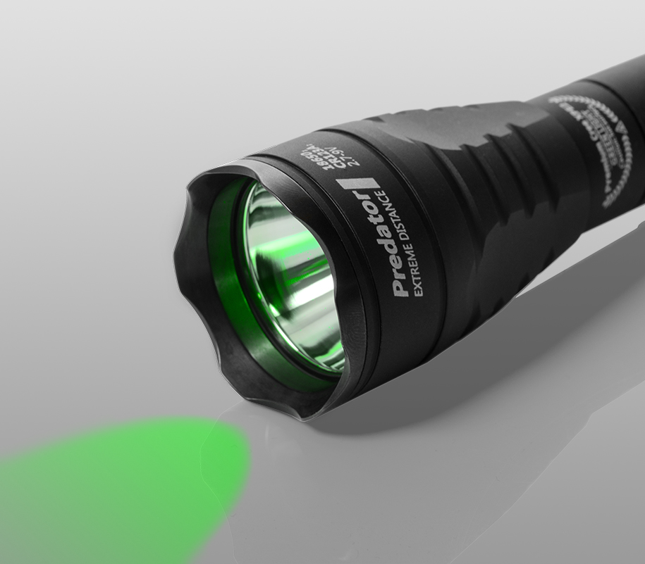 Hunting Flashlight Predator Green Light | Armytek.com