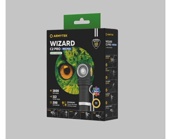 Armytek Wizard C2 Pro Nichia Magnet USB (warm light)
